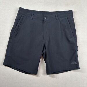 The North‎ Face Shorts Mens 34 Performance Chino Black Drawstrin Nylon 9" Inseam